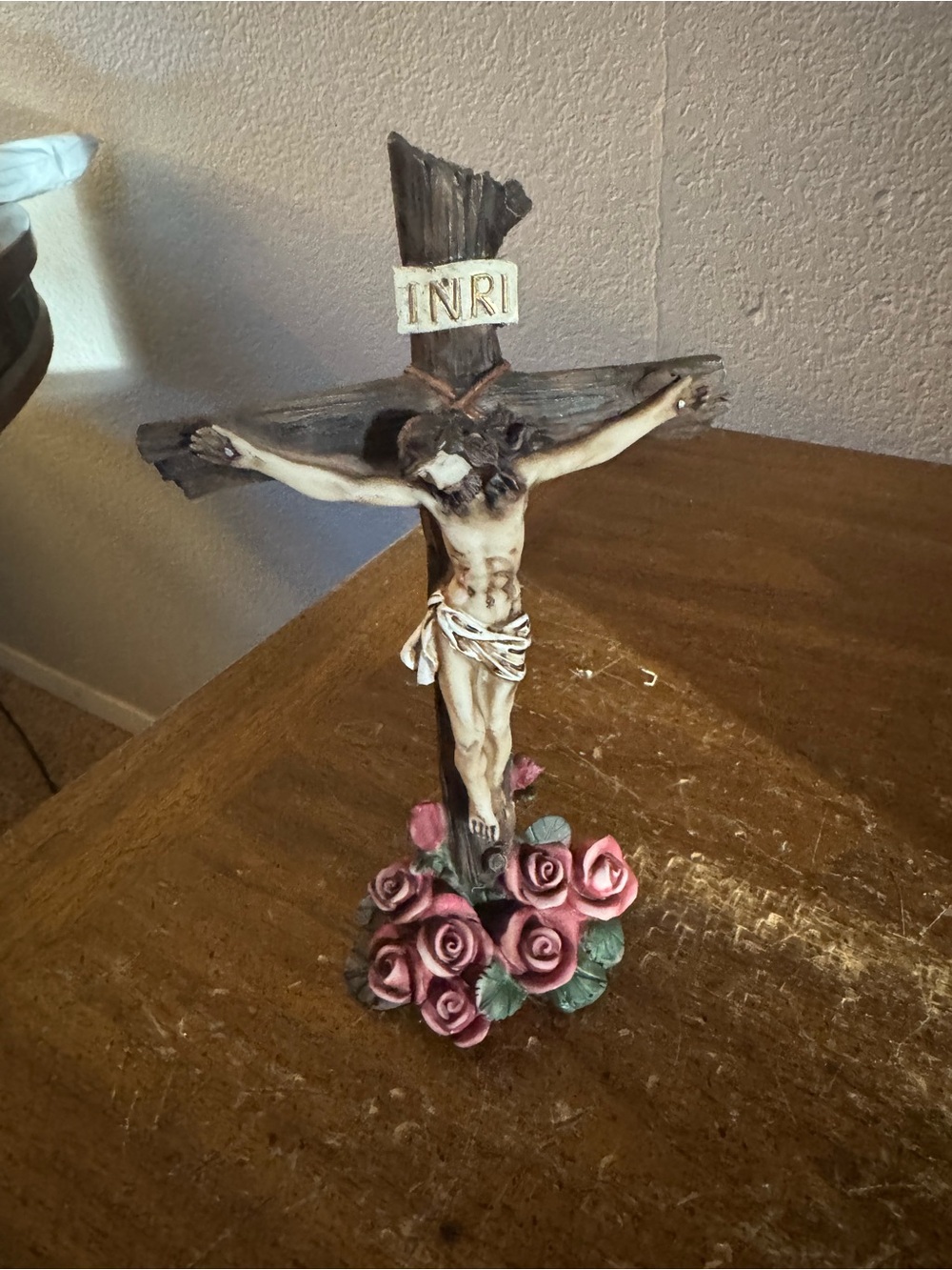 Christ on Crucifix Resin Figurine